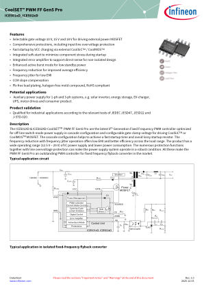 ICE501XD datasheet cover page