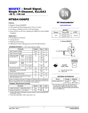 NTNS41006PZ datasheet cover page