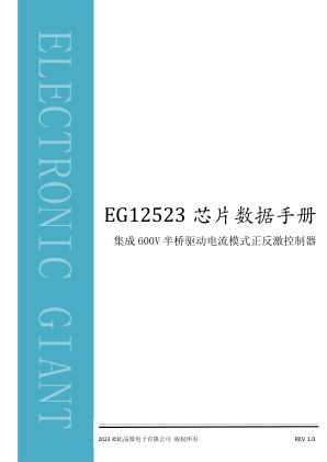 EG12523 数据手册首页