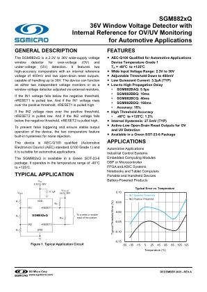 SGM882XQ datasheet cover page