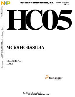 MC68HC05SU3A 数据手册首页