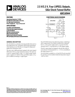 ADCLK944 数据手册首页