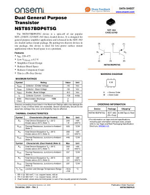 NST857BDP6 datasheet cover page