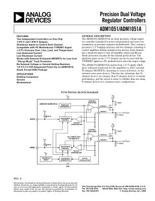 ADM1051 datasheet cover page