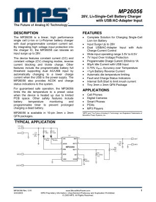 MP26056 datasheet cover page
