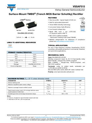 VSSAF515 datasheet cover page