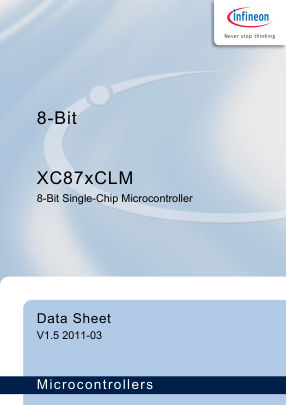 XC87X datasheet cover page
