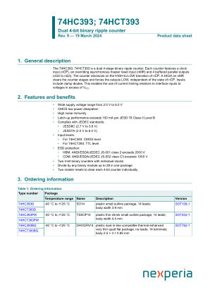 74HC393D datasheet cover page