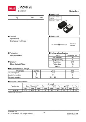 JMZV8.2B datasheet cover page