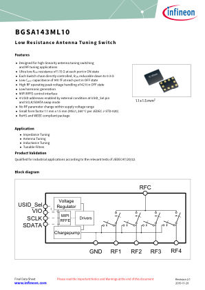 BGSA143ML10 datasheet cover page