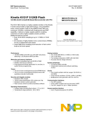 KV31P100M120SF7 数据手册首页