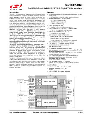 SI21812-B60-GM 数据手册首页