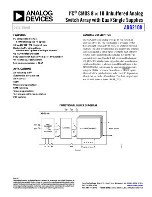 ADG2108 datasheet cover page