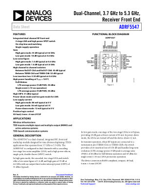 ADRF5547 数据手册首页