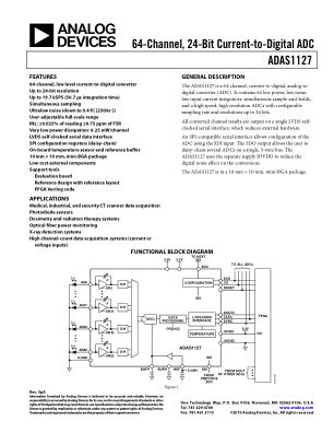 ADAS1127 datasheet cover page