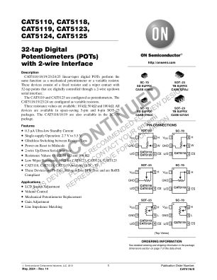 CAT5119 数据手册首页