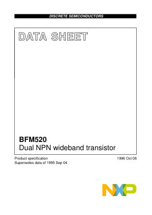 BFM520 datasheet cover page