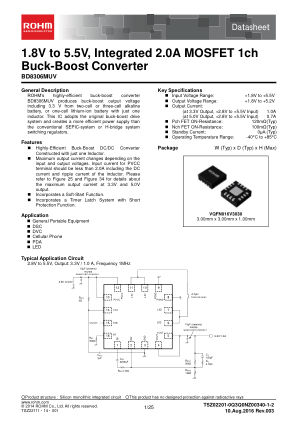 BD8306MUV 数据手册首页