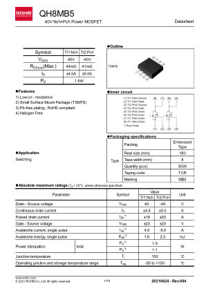 QH8MB5 数据手册首页