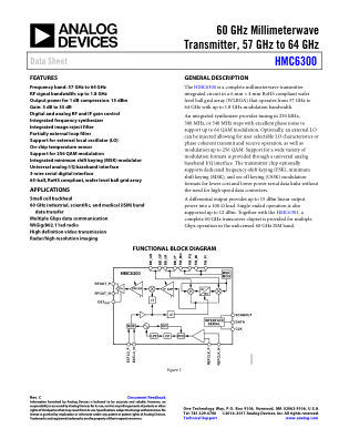 HMC6300 数据手册首页