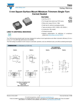 TS53 datasheet cover page