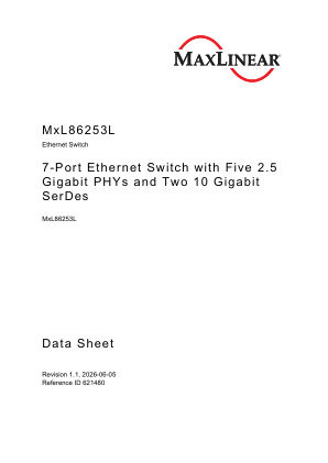 MXL86253L datasheet cover page