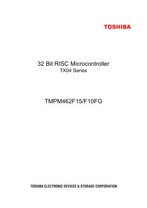 TMPM462F15FG 数据手册首页