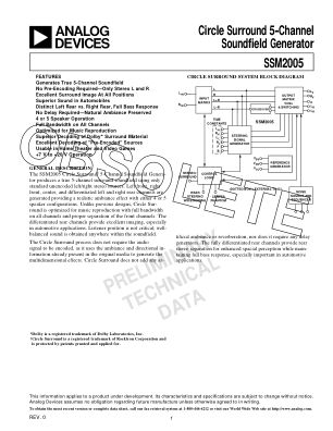 312354633SSM2005 datasheet cover page