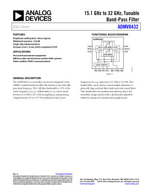 ADMV8432 数据手册首页