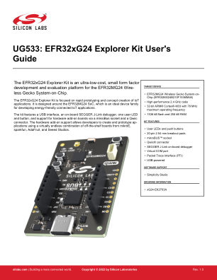 XG24-EK2703A 数据手册首页