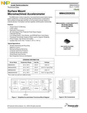 MMA2202KEG datasheet cover page