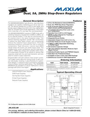MAX8855-MAX8855A datasheet cover page