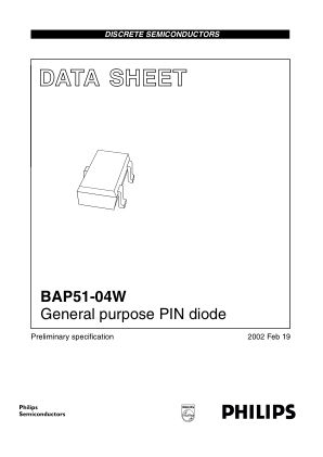 BAP51-04W 数据手册首页