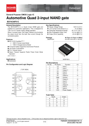 BD74C00FV-C 数据手册首页