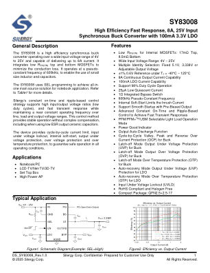 SY83008YKQ datasheet cover page