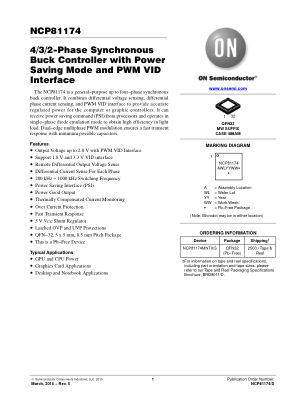 NCP81174 datasheet cover page