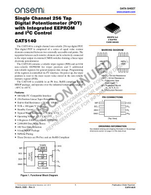 CAT5140 datasheet cover page