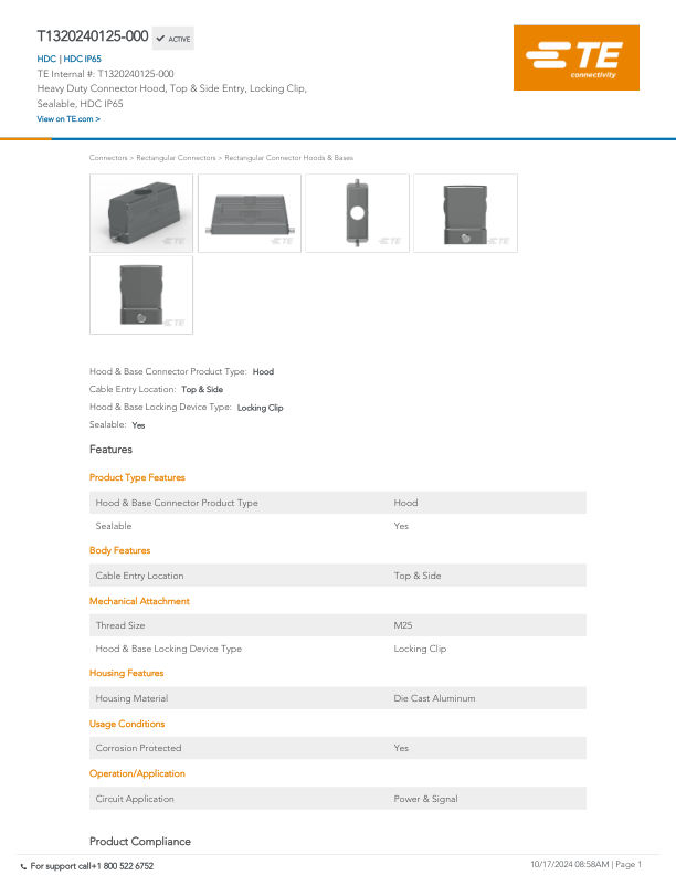 T1320240125-000 datasheet cover page
