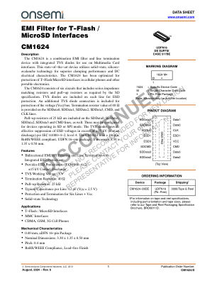 CM1624 datasheet cover page