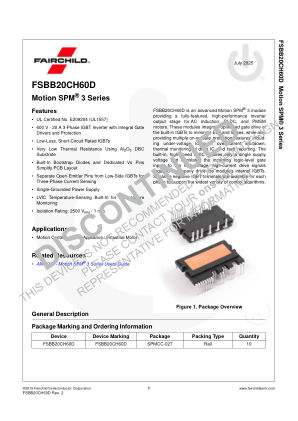 FSBB20CH60D 数据手册首页