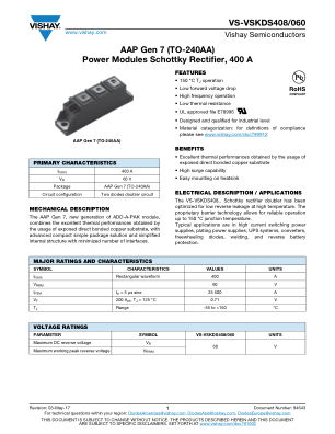 VS-VSKDS408 datasheet cover page