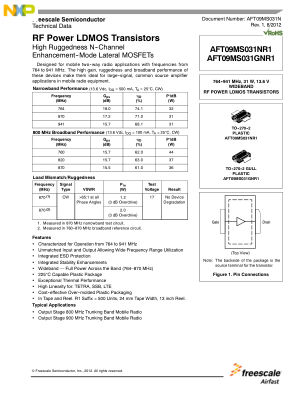 AFT09MS031N 数据手册首页