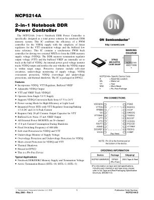 NCP5214A datasheet cover page
