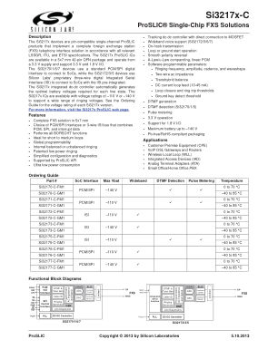 SI32172-C-FM1R datasheet cover page