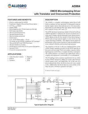 A5984 datasheet cover page