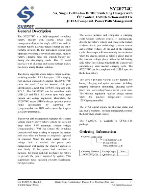 SY20774CQCQ datasheet cover page