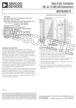 134119846AD578 数据手册首页