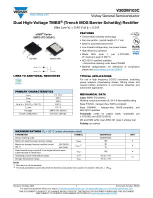 V30DM103C 数据手册首页