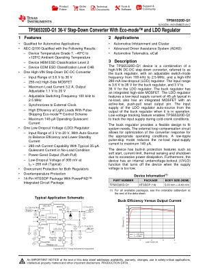 TPS65320D-Q1 datasheet cover page