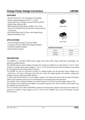 LM7660 数据手册首页